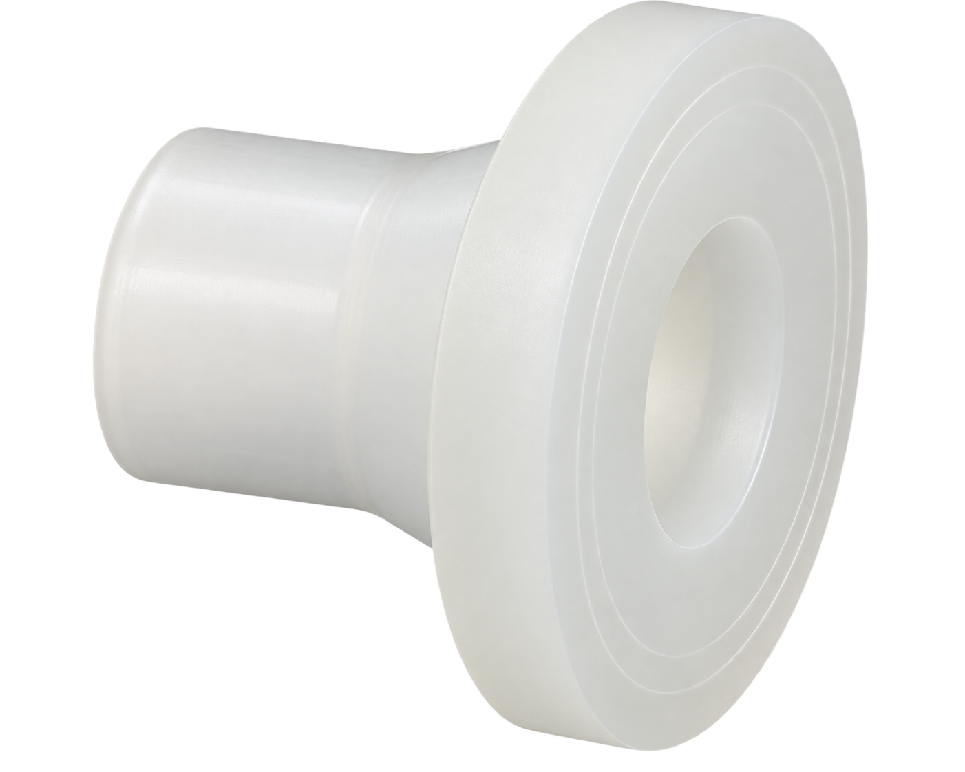 Butt fusion flange adapters and flanges