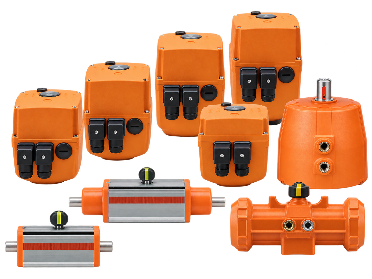 Valve actuators for PVC-U