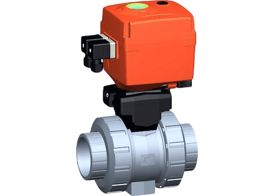 Electrically actuated ABS ball valves