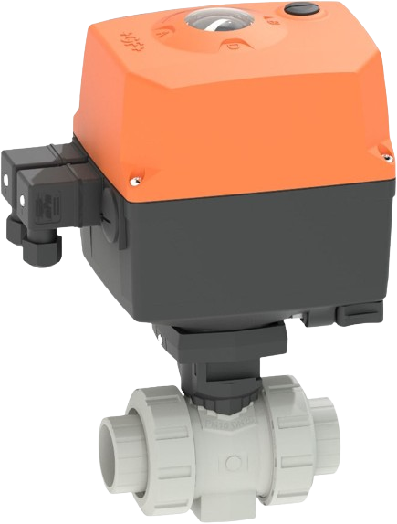 PVC-C actuated valves