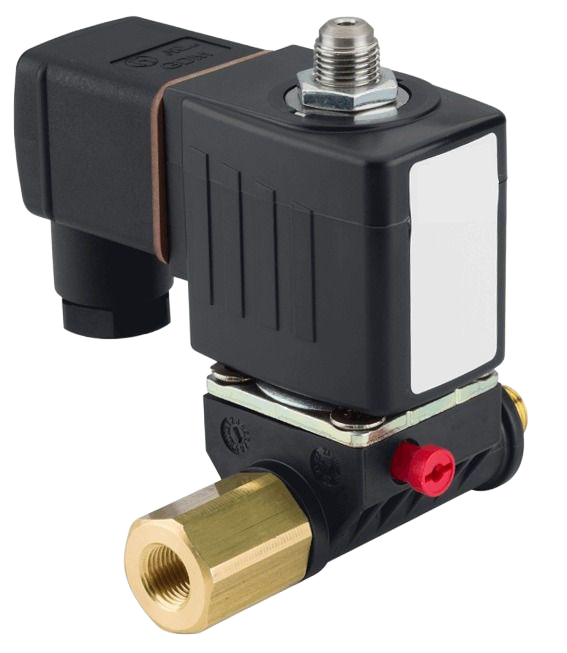 Solenoidový pilotní ventil typ PV95, 3/2-cestný pro jednočinné pohony