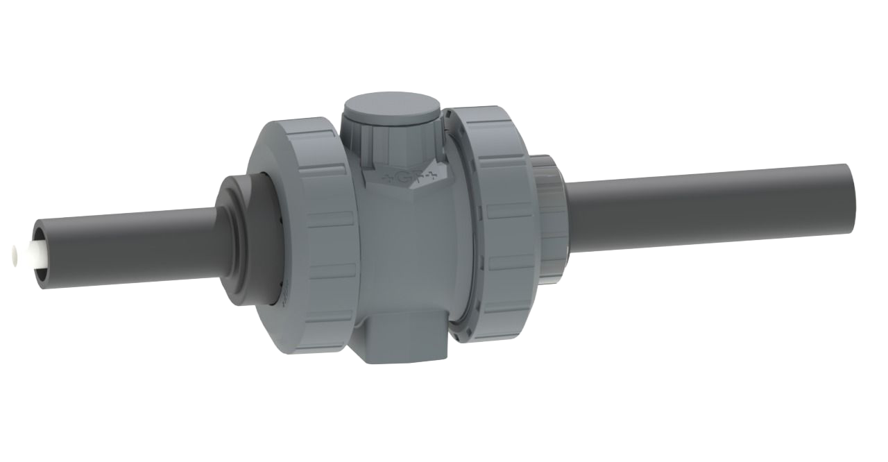 Mechanický spoj PVDF/PE100 CONTAIN-IT Plus připojení pro svařování natupo