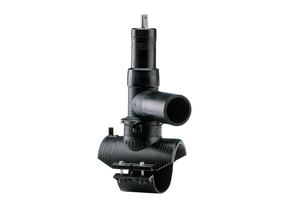 ELGEF Plus Pressure tapping valve PE100, with 360° rotatable outlet