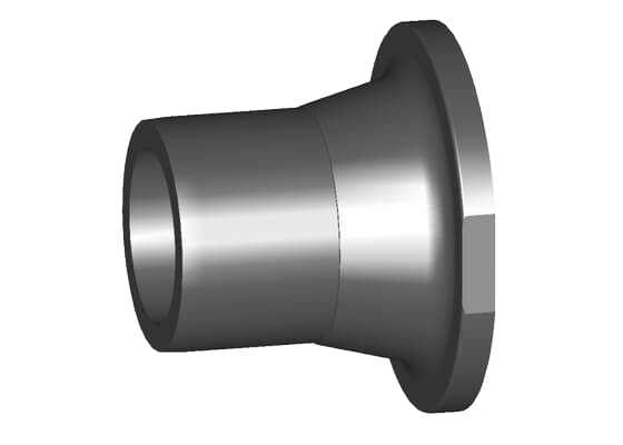 Valve end type 546/543 PVC-U (G05), with solvent cement spigots metric