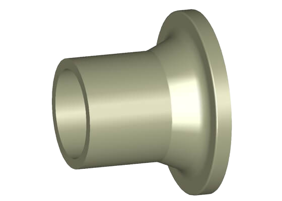 Valve end type 546/543 PP-H (G35), with butt fusion spigot IR-Plus® SDR11 metric