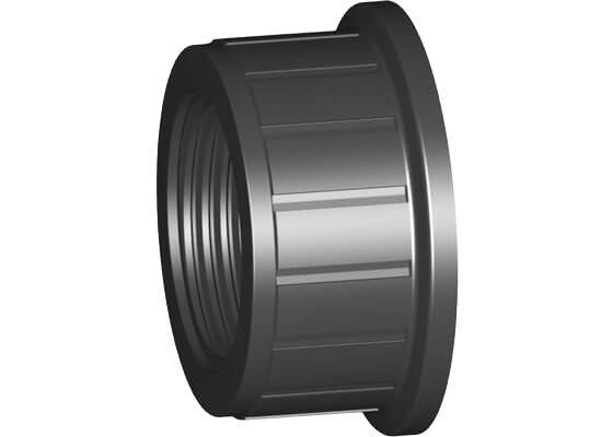 Valve end type 546/543 PVC-U (G09), with threaded socket NPT