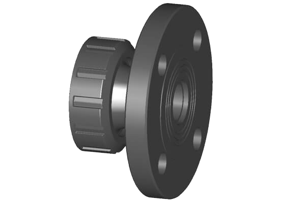 Valve end type 546 PVC-U (G60), with fixed flanges PVC-U metric