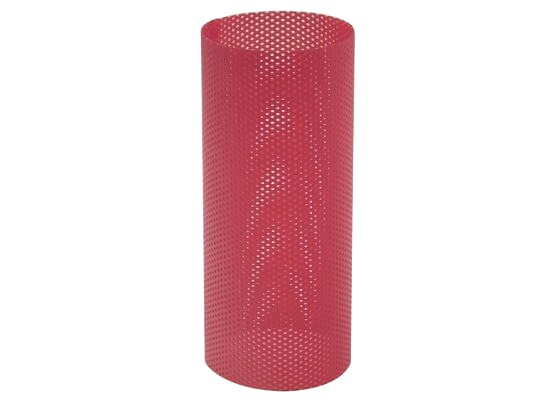 Cylindrical screen type 305 PVC-U, screen perforations 0,5 mm