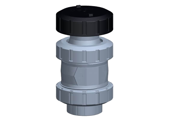 Ventilating valve type 595 ABS, with solvent cement sockets, metric