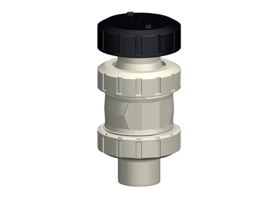 Ventilating and bleed valve type 591 PROGEF Standard, with socket fusion spigots metric, metric