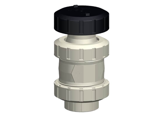 Ventilating valve type 595 PROGEF Standard, with fusion sockets, metric