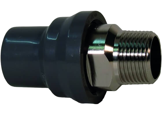 Adaptor fitting ABS / stainless steel R
