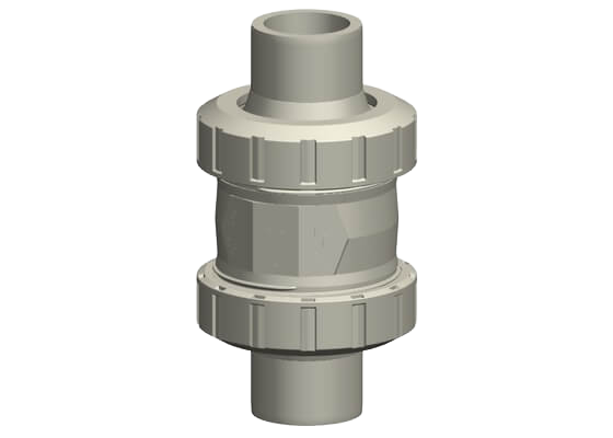 Check valve type 561 PROGEF Standard, with butt fusion spigots, SDR 17.6, metric