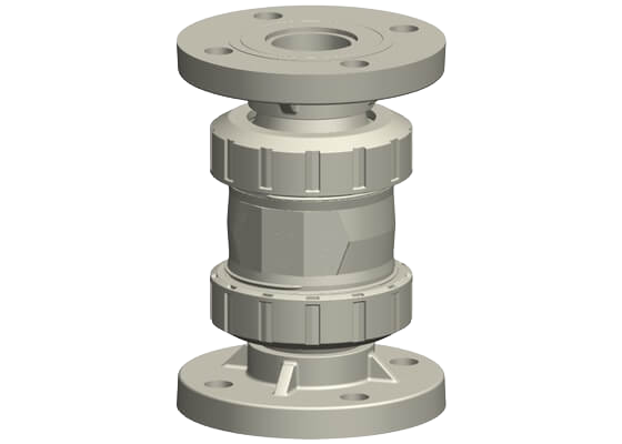 Check valve type 562 PROGEF Standard, with fixed flange, metric