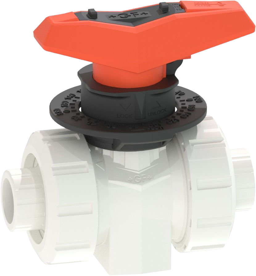 SYGEF Standard Metering ball valve type 523 Pro  With fusion sockets metric