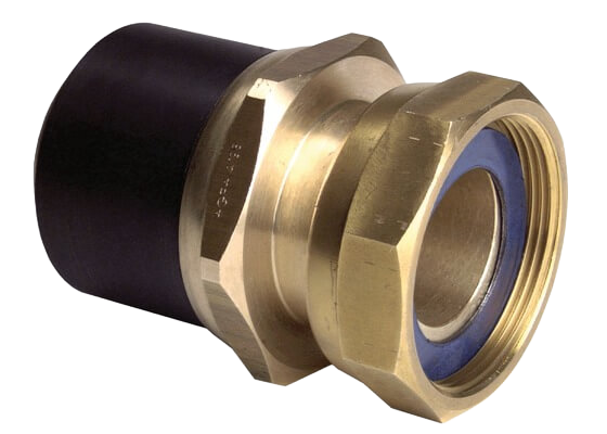 ELGEF Plus Transition adapter PE/brass (CW617N), Loose nut G