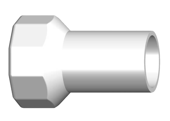 Přechodový nátrubek SYGEF Standard, s vnitřním závitem Rp, SDR21/PN16