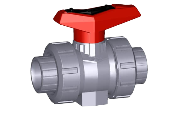Ball valve type 546 ABS SF, with solvent cement sockets metric
