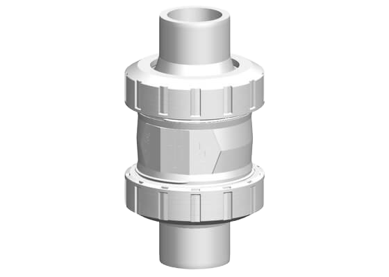 Check valve type 561 SYGEF Standard SF, with socket fusion spigots metric