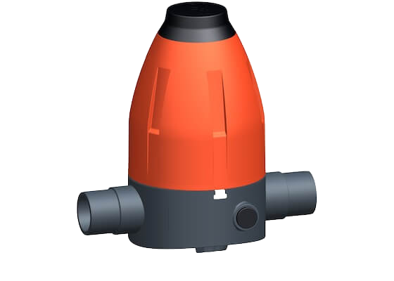 Pressure reducing valve type 582 PVC-U, with solvent cement spigots, without manometer