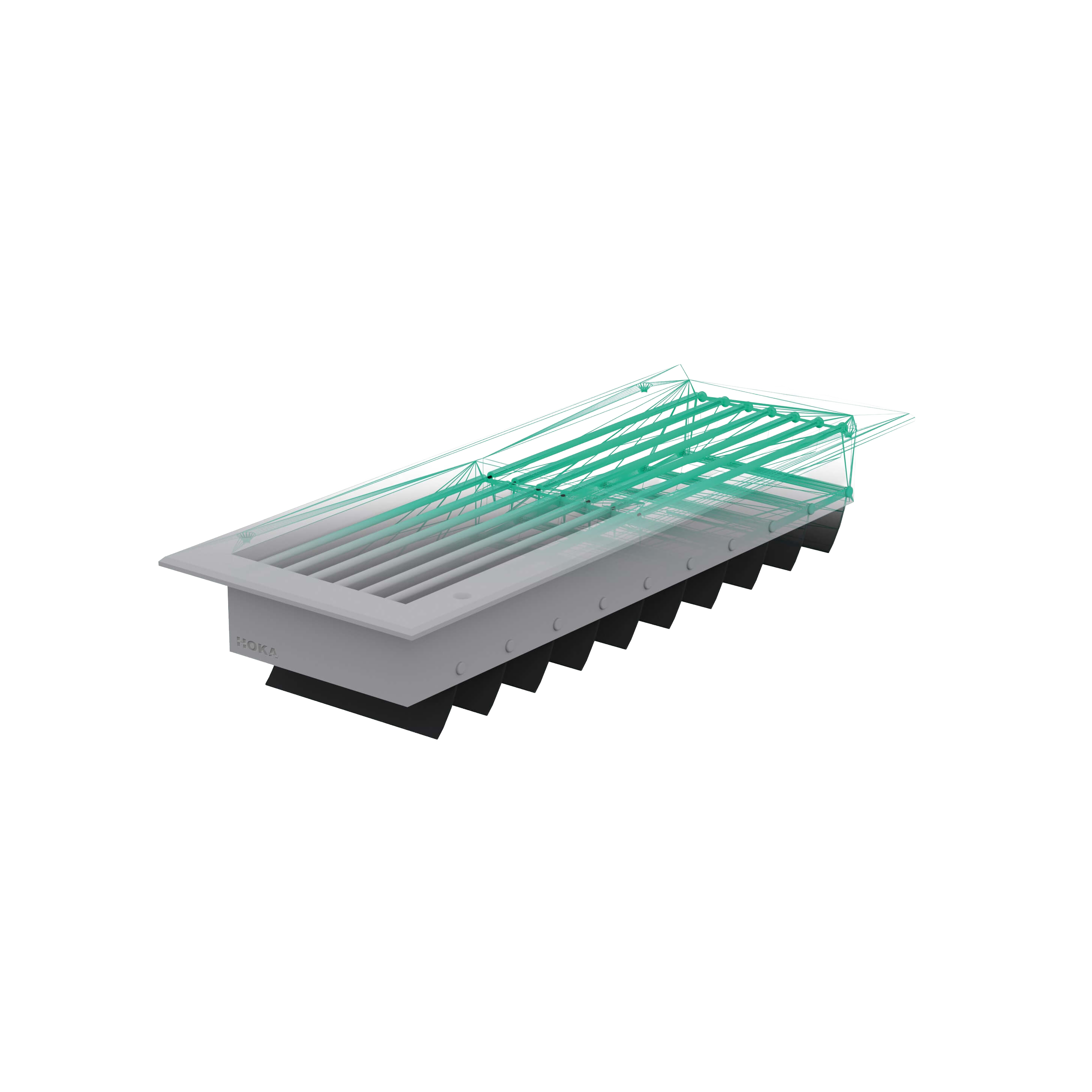 Inlet grille made of PVC