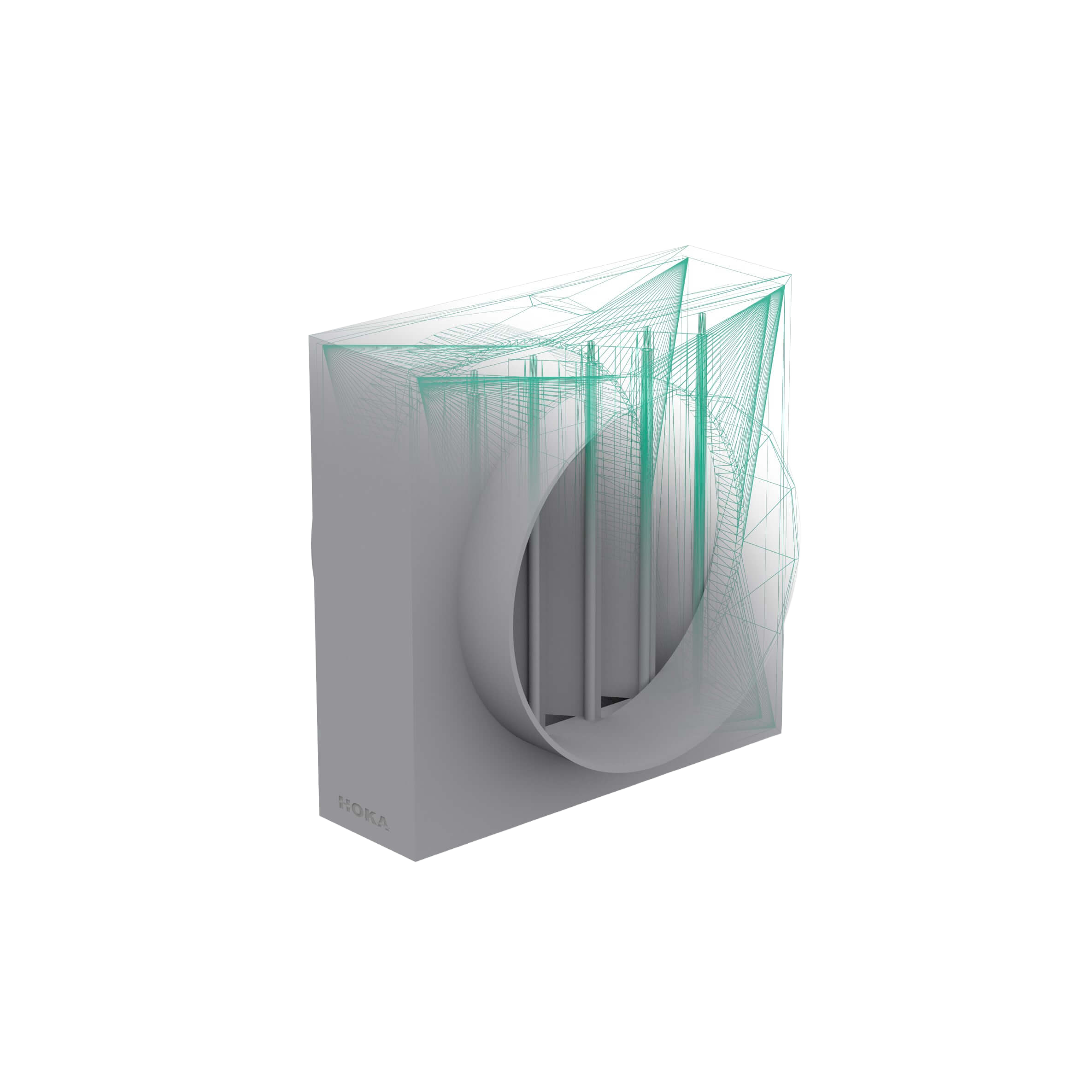Back flow damper for vertical montage, model 2 (rectangular)