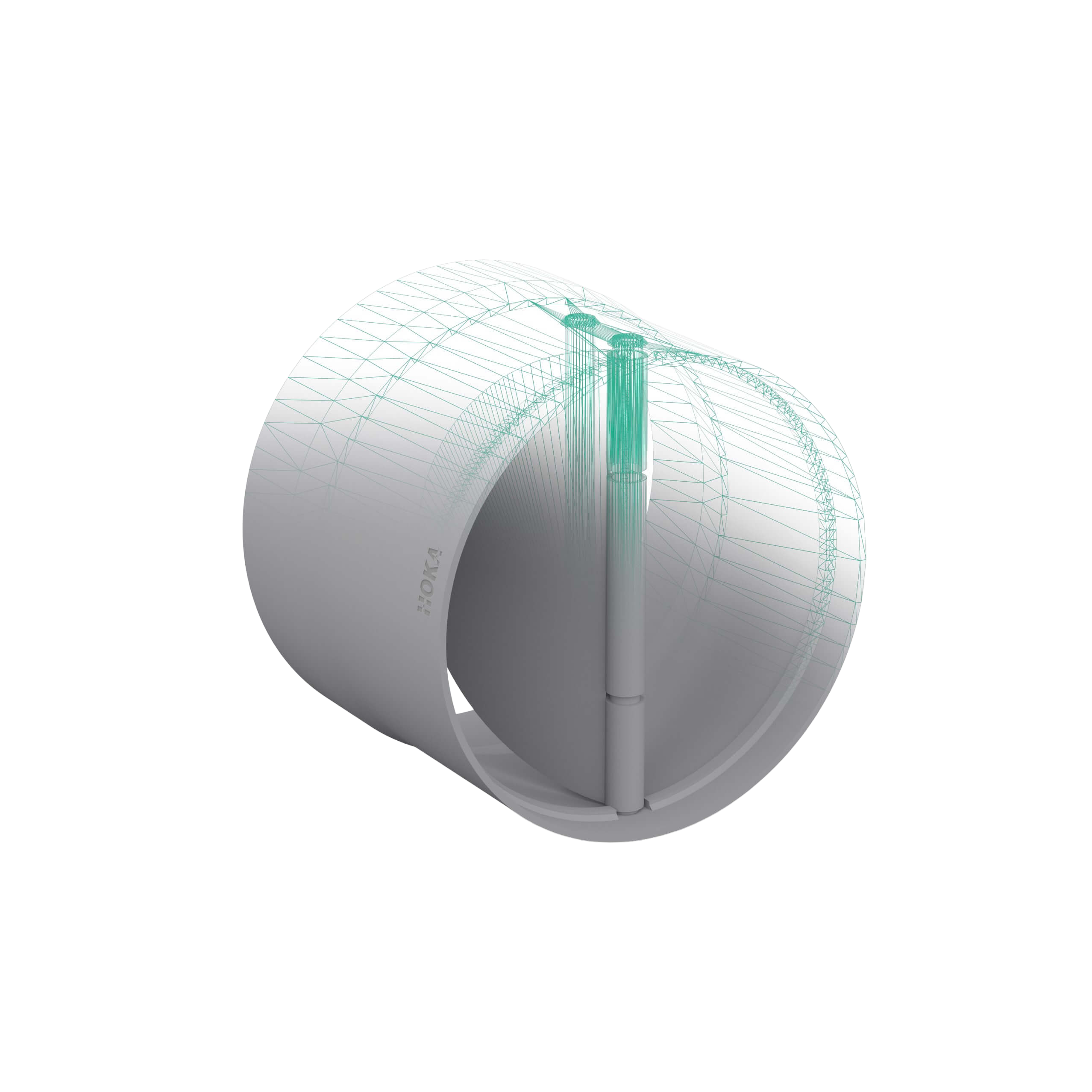 Back flow damper for vertical montage, model 1 (round)