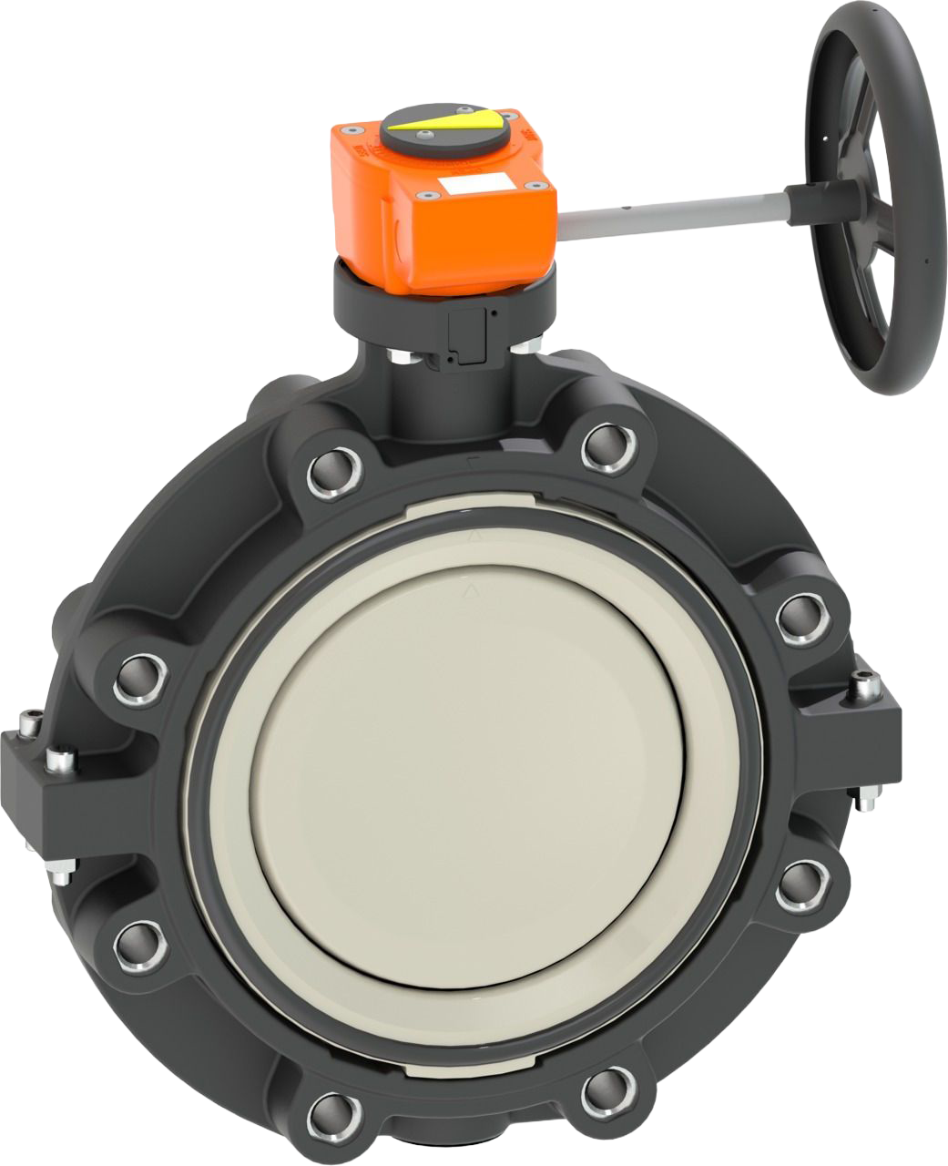 PROGEF Standard Lug-Style, Endeinbau Absperrklappe Typ 578  Mit / Handgetriebe / Flansch / Norm metrisch