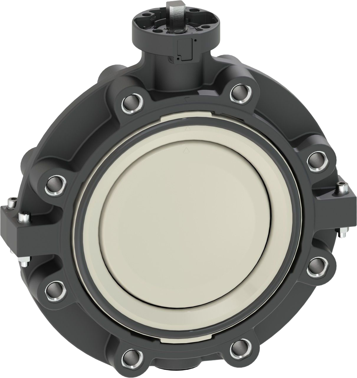 PROGEF Standard Lug-Style, Endeinbau Absperrklappe Typ 578, Freies Wellenende Flansch Norm metrisch