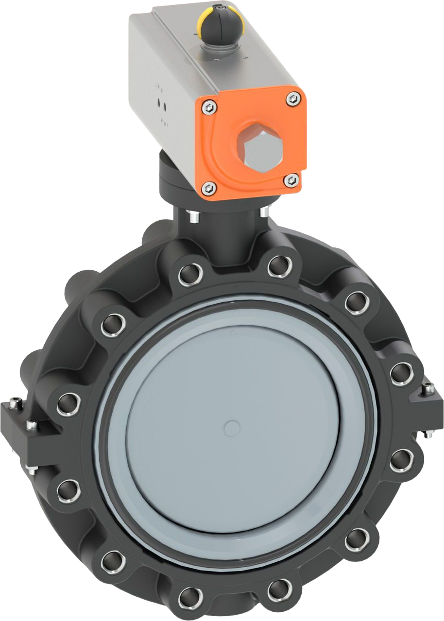 Butterfly valve type 243 ABS, DA (Double acting), without manual override