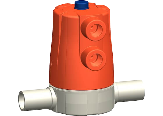 Diaphragm valve type 605 PROGEF Standard, with butt fusion spigots metric
