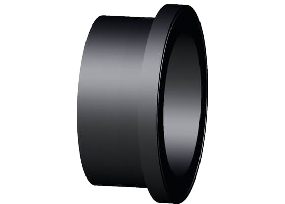 Lemový nákružek ecoFIT PE100, d20-800 mm / SDR11 / Kombinovaná těsnící plocha: hladká/rýhovaná