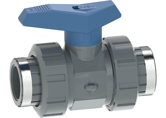 Ball valve type 542 PVC-U, with threaded sockets Rp