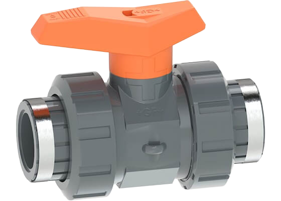 Ball valve type 542 PVC-U, with threaded sockets Rp