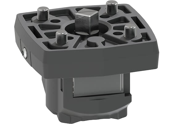 Interface module with diagonal square head for ISO5211 actuators For Ball Valve Type 543 Pro & 546 Pro