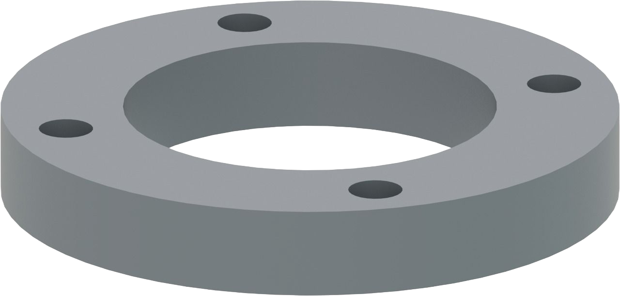 Zwischenelement zu Absperrklappe Typ 565, Für Handgetriebe