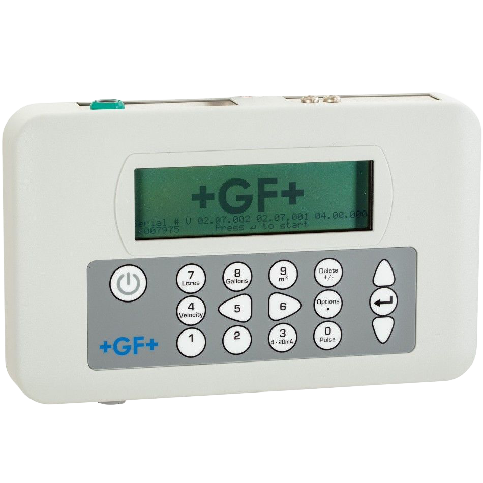 Ultrazvukový průtokoměr GF PF220 V2, přenosný ultrazvukový příložný průtokoměr