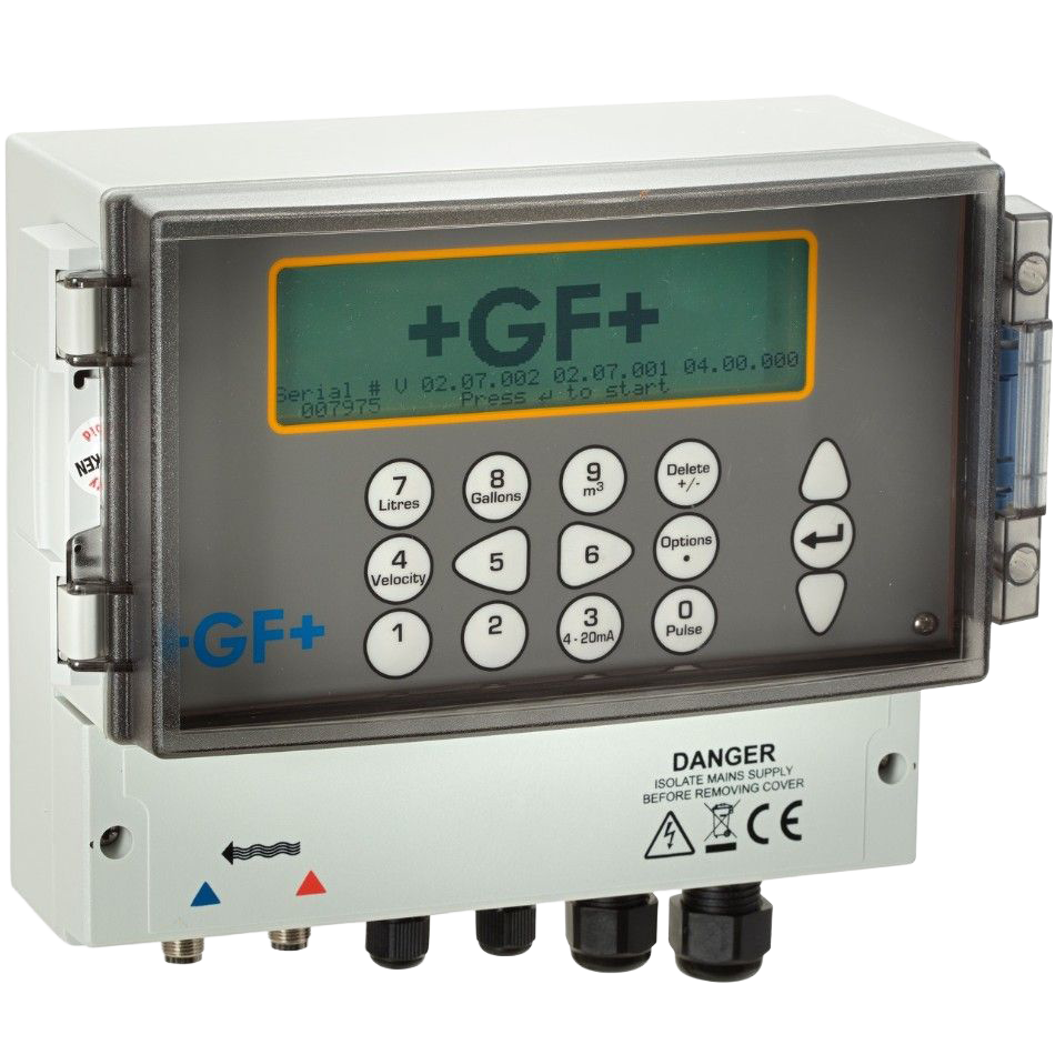 Ultrasonic Flowmeter GF U3000 V2, Ultrasonic clamp-on reference measurement with digital communication & datalogger options