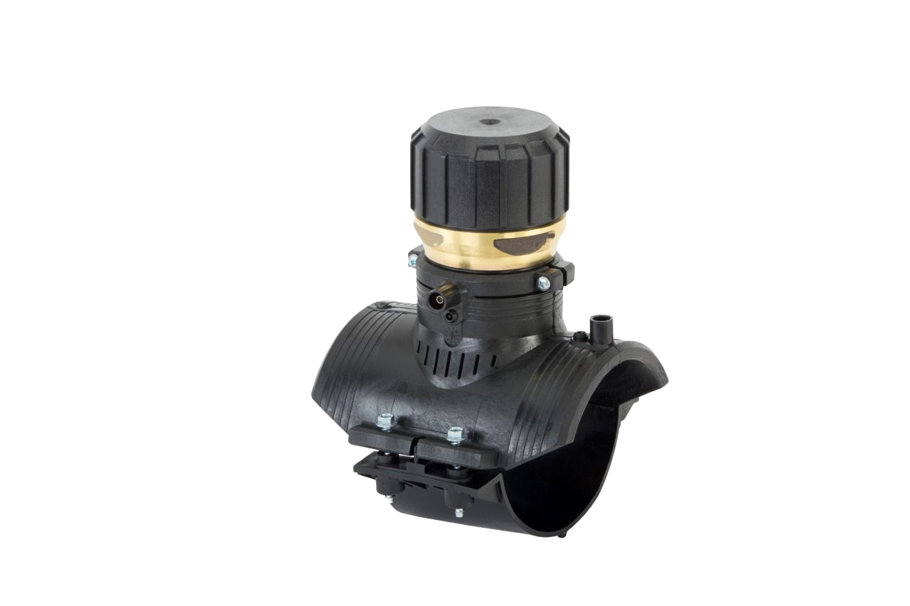 ELGEF Plus Stop-off saddle (kit) PE100, d63-400 mm / SDR11 / Maximum passage 56,5 mm