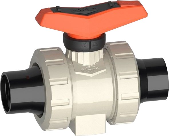 ecoFIT Ball valve type 546 Pro PP-H  With butt fusion spigots PE100 SDR17.6 metric