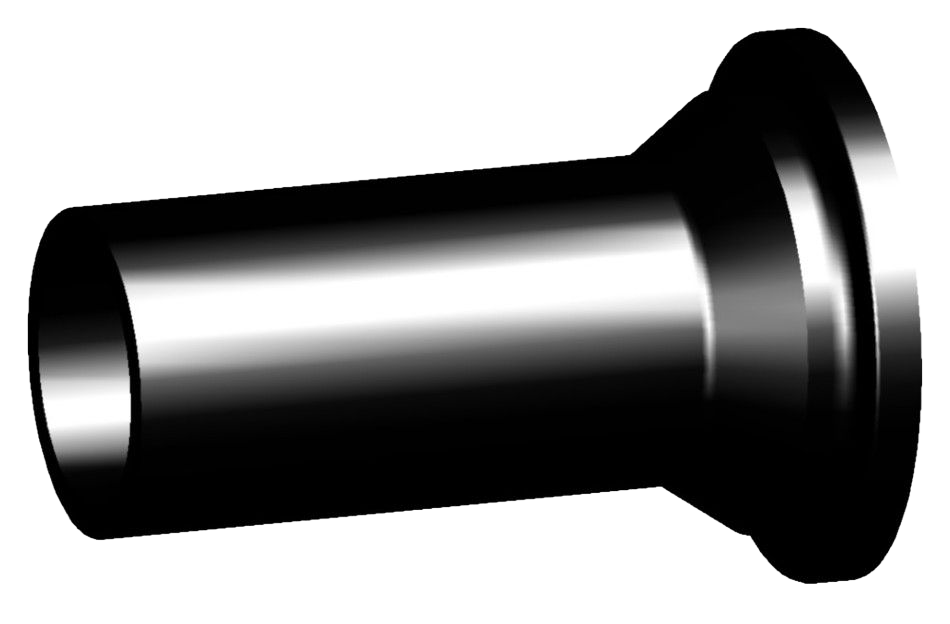 ecoFIT Valve end 546 and 543 (G44) PE100, With butt fusion spigot long SDR17,6 metric