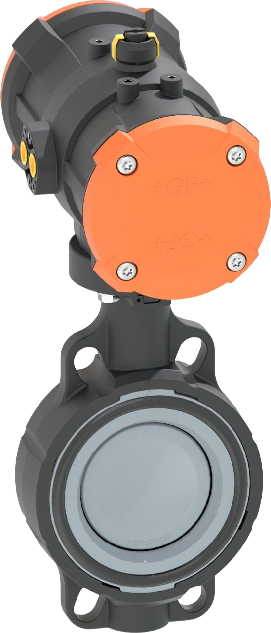 Wafer-style, intermediate installation butterfly valve type 240 ABS  DA (Double acting)