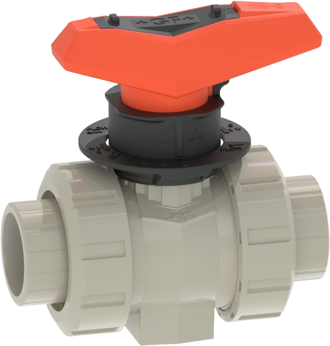 PROGEF Standard Kugelhahn Typ 546 Pro PP-H  Mit Schweissmuffen metrisch