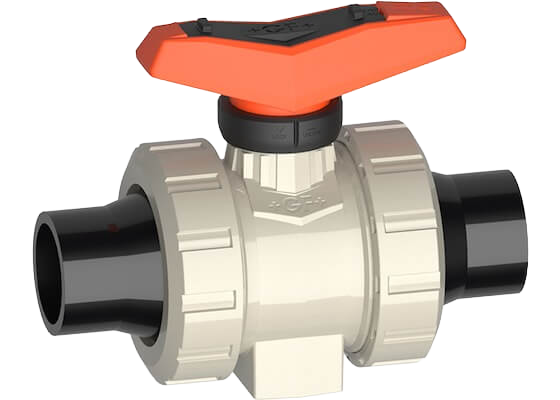 ecoFIT  Kugelhahn Typ 546 Pro/Mit Stumpfschweissstutzen lang PE100 SDR11 metrisch