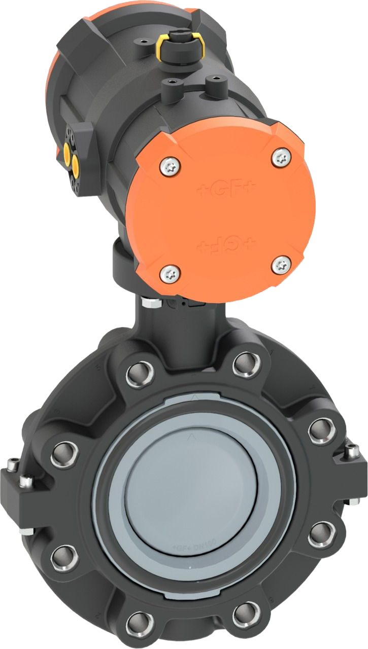 Lug-style end installation butterfly valve type 243 ABS  DA (Double acting) Flange standard metric