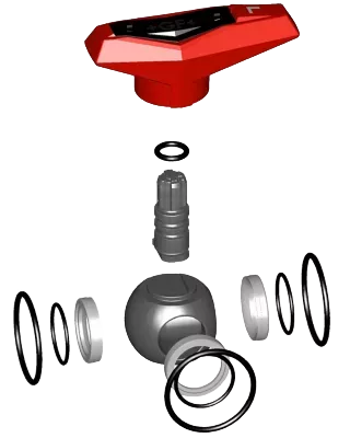 Ball set L-port