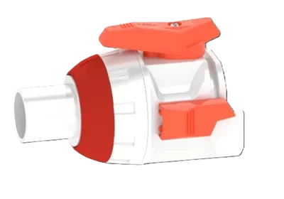 Quick Connect Valve 700 (QC7) Swiveled end-connection: PP-H/PVDF Spigot (Infrared fusion)