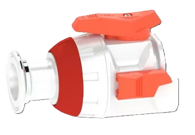 Quick Connect Valve 700 (QC7) Swiveled end-connection: Sanitary clamp 1"