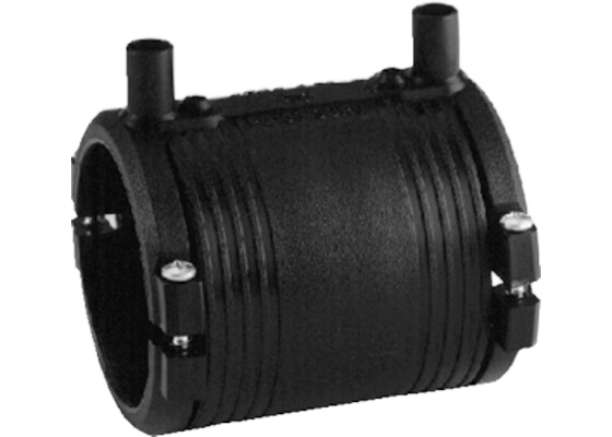 Coupler ELGEF Plus, PE100, SDR11, with integral pipe fixation