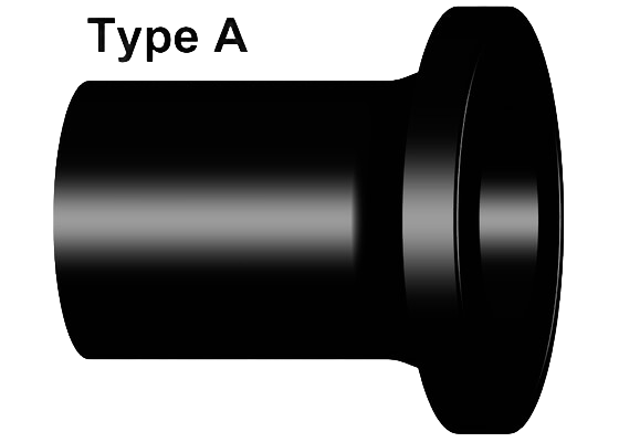 ELGEF Plus Flange adaptor PE100  d25 - 90mm / SDR11 / Long version / Combined jointing face: flat and serrated / ANSI ASME B 16.5
